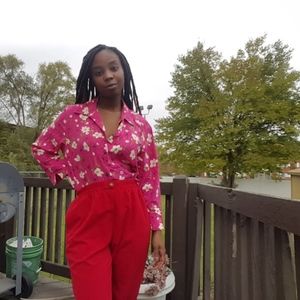 Nancy Bolen Petite Red Pant